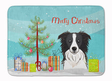 Load image into Gallery viewer, Christmas Tree and Border Collie Machine Washable Memory Foam Mat BB1613RUG