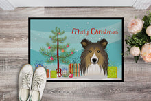 Load image into Gallery viewer, Christmas Tree and Sheltie Doormat - 24x36 Decorative Floor Mat – Indoor/Outdoor Rug with Artistic Flair BB1614JMAT