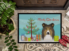 Load image into Gallery viewer, Christmas Tree and Sheltie Doormat - 24x36 Decorative Floor Mat – Indoor/Outdoor Rug with Artistic Flair BB1614JMAT