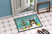 Load image into Gallery viewer, Christmas Tree and Sheltie Doormat - 24x36 Decorative Floor Mat – Indoor/Outdoor Rug with Artistic Flair BB1614JMAT