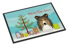 Load image into Gallery viewer, Christmas Tree and Sheltie Doormat - 24x36 Decorative Floor Mat – Indoor/Outdoor Rug with Artistic Flair BB1614JMAT