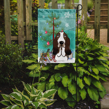 Load image into Gallery viewer, Christmas Tree and Basset Hound Garden Flag – Decorative Outdoor Yard Flag BB1615GF