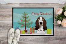 Load image into Gallery viewer, Christmas Tree and Basset Hound Doormat - 24x36 Decorative Floor Mat – Indoor/Outdoor Rug with Artistic Flair BB1615JMAT