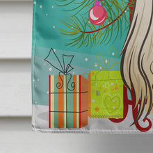 Load image into Gallery viewer, Christmas Tree and Afghan Hound Flag Canvas House Size BB1616CHF