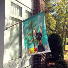 Load image into Gallery viewer, Christmas Tree and Doberman Flag Canvas House Size BB1617CHF