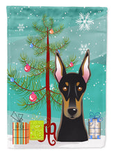 Load image into Gallery viewer, Christmas Tree and Doberman Flag Canvas House Size BB1617CHF