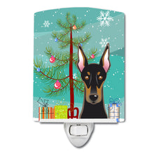 Load image into Gallery viewer, Christmas Tree and Doberman Ceramic Night Light BB1617CNL