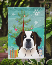 Load image into Gallery viewer, Christmas Tree and Saint Bernard Garden Flag – Decorative Outdoor Yard Flag BB1618GF