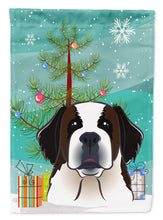 Load image into Gallery viewer, Christmas Tree and Saint Bernard Garden Flag – Decorative Outdoor Yard Flag BB1618GF