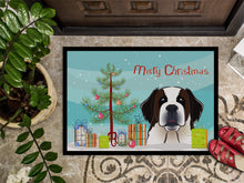 Load image into Gallery viewer, Christmas Tree and Saint Bernard Doormat - 24x36 Decorative Floor Mat – Indoor/Outdoor Rug with Artistic Flair BB1618JMAT