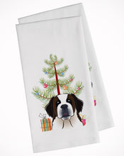 Load image into Gallery viewer, Christmas Tree and Saint Bernard Kitchen Towels – Set of 2 - Decorative &amp; Absorbent Cotton | BB1618WTKT
