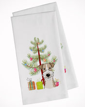Load image into Gallery viewer, Christmas Tree and Wire Haired Fox Terrier Kitchen Towels – Set of 2 - Decorative &amp; Absorbent Cotton | BB1619WTKT