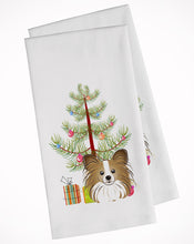 Load image into Gallery viewer, Christmas Tree and Papillon Kitchen Towels – Set of 2 - Decorative &amp; Absorbent Cotton | BB1620WTKT