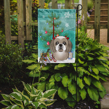 Load image into Gallery viewer, Christmas Tree and Gray Silver Shih Tzu Garden Flag – Decorative Outdoor Yard Flag BB1622GF