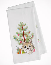 Load image into Gallery viewer, Christmas Tree and Chihuahua Kitchen Towels – Set of 2 - Decorative &amp; Absorbent Cotton | BB1623WTKT