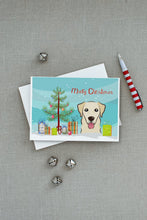 Load image into Gallery viewer, Christmas Tree and Golden Retriever Greeting Cards -  Blank Note Cards – 8-Pack of Artist-Designed Cards with Envelopes