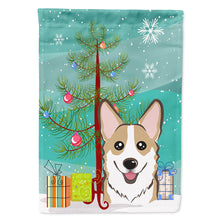 Load image into Gallery viewer, Christmas Tree and Sable Corgi Flag Canvas House Size BB1625CHF