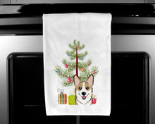 Load image into Gallery viewer, Christmas Tree and Sable Corgi Kitchen Towels – Set of 2 - Decorative &amp; Absorbent Cotton | BB1625WTKT