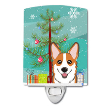 Load image into Gallery viewer, Christmas Tree and Red Corgi Ceramic Night Light BB1626CNL