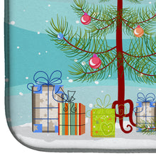 Load image into Gallery viewer, Christmas Tree and Red Corgi Dish Drying Mat – Absorbent, Artistic Kitchen Essentials BB1626DDM