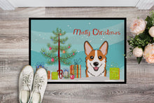 Load image into Gallery viewer, Christmas Tree and Red Corgi Doormat - 24x36 Decorative Floor Mat – Indoor/Outdoor Rug with Artistic Flair BB1626JMAT