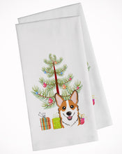 Load image into Gallery viewer, Christmas Tree and Red Corgi Kitchen Towels – Set of 2 - Decorative &amp; Absorbent Cotton | BB1626WTKT