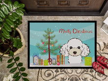 Load image into Gallery viewer, Christmas Tree and White Poodle Doormat - 24x36 Decorative Floor Mat – Indoor/Outdoor Rug with Artistic Flair BB1629JMAT