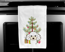 Load image into Gallery viewer, Christmas Tree and White Poodle Kitchen Towels – Set of 2 - Decorative &amp; Absorbent Cotton | BB1629WTKT