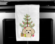 Load image into Gallery viewer, Christmas Tree and Buff Poodle Kitchen Towels – Set of 2 - Decorative &amp; Absorbent Cotton | BB1630WTKT