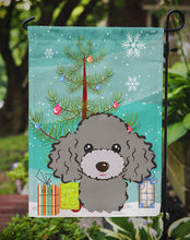 Load image into Gallery viewer, Christmas Tree and Silver Gray Poodle Garden Flag – Decorative Outdoor Yard Flag BB1631GF