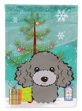 Load image into Gallery viewer, Christmas Tree and Silver Gray Poodle Garden Flag – Decorative Outdoor Yard Flag BB1631GF