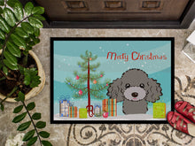 Load image into Gallery viewer, Christmas Tree and Silver Gray Poodle Doormat - 24x36 Decorative Floor Mat – Indoor/Outdoor Rug with Artistic Flair BB1631JMAT