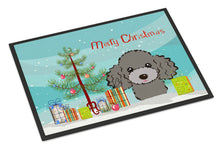 Load image into Gallery viewer, Christmas Tree and Silver Gray Poodle Doormat - 24x36 Decorative Floor Mat – Indoor/Outdoor Rug with Artistic Flair BB1631JMAT