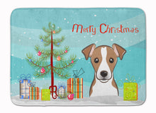 Load image into Gallery viewer, Christmas Tree and Jack Russell Terrier Machine Washable Memory Foam Mat BB1632RUG