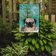 Load image into Gallery viewer, Christmas Tree and Fawn Pug Garden Flag – Decorative Outdoor Yard Flag BB1634GF