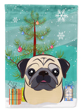 Load image into Gallery viewer, Christmas Tree and Fawn Pug Garden Flag – Decorative Outdoor Yard Flag BB1634GF