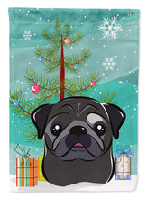 Load image into Gallery viewer, Christmas Tree and Black Pug Garden Flag – Decorative Outdoor Yard Flag BB1635GF
