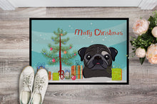 Load image into Gallery viewer, Christmas Tree and Black Pug Doormat - 24x36 Decorative Floor Mat – Indoor/Outdoor Rug with Artistic Flair BB1635JMAT