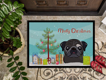 Load image into Gallery viewer, Christmas Tree and Black Pug Doormat - 24x36 Decorative Floor Mat – Indoor/Outdoor Rug with Artistic Flair BB1635JMAT
