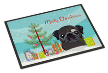 Load image into Gallery viewer, Christmas Tree and Black Pug Doormat - 24x36 Decorative Floor Mat – Indoor/Outdoor Rug with Artistic Flair BB1635JMAT