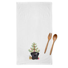 Load image into Gallery viewer, Christmas Tree and Black Pug Kitchen Towels – Set of 2 - Decorative &amp; Absorbent Cotton | BB1635WTKT