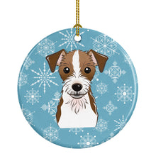 Load image into Gallery viewer, Snowflake Jack Russell Terrier Ceramic Ornament BB1636CO1