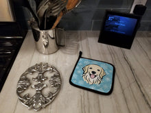 Load image into Gallery viewer, Snowflake Golden Retriever Pot Holders - Set of 2 - Heat-Resistant Kitchen Essentials BB1639PTHD