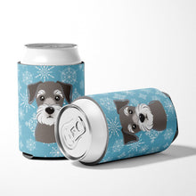 Load image into Gallery viewer, Snowflake Schnauzer Can or Bottle Hugger BB1640CC