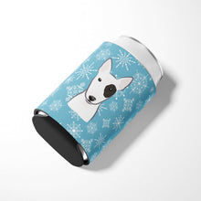Load image into Gallery viewer, Snowflake Bull Terrier Can or Bottle Hugger BB1643CC