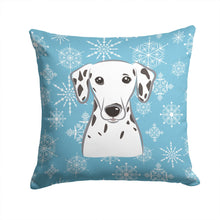 Load image into Gallery viewer, Snowflake Dalmatian Throw Pillow - 14x14 Decorative Pillow – Art for Your Home &amp; Patio BB1644PW1414