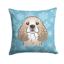 Load image into Gallery viewer, Snowflake Cocker Spaniel Throw Pillow - 14x14 Decorative Pillow – Art for Your Home &amp; Patio BB1650PW1414