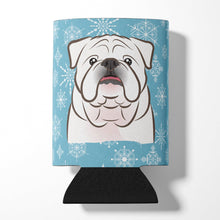 Load image into Gallery viewer, Snowflake White English Bulldog  Can or Bottle Hugger BB1654CC
