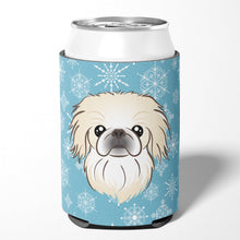 Load image into Gallery viewer, Snowflake Pekingese Can or Bottle Hugger BB1655CC