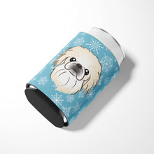 Load image into Gallery viewer, Snowflake Pekingese Can or Bottle Hugger BB1655CC